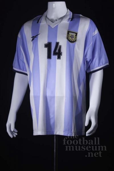 Diego   Simeone  Match Worn Argentina Shirt